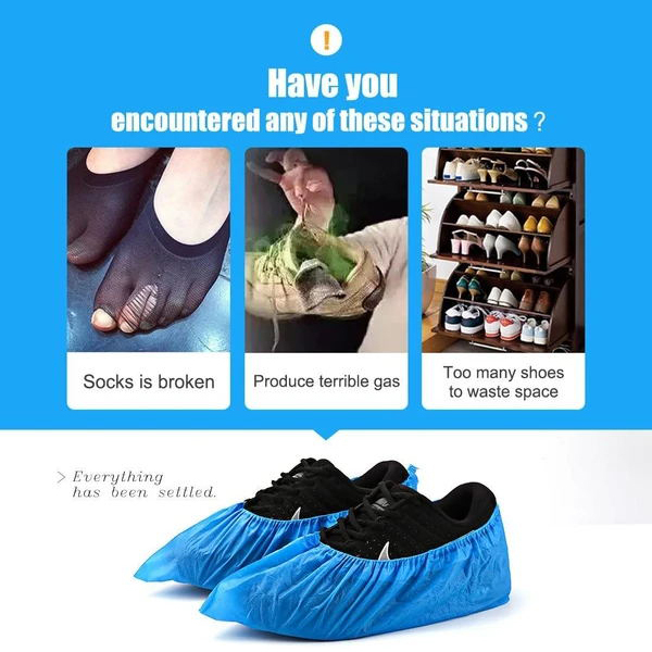Disposable Shoe, Boot Covers Waterproof Slip Resistant