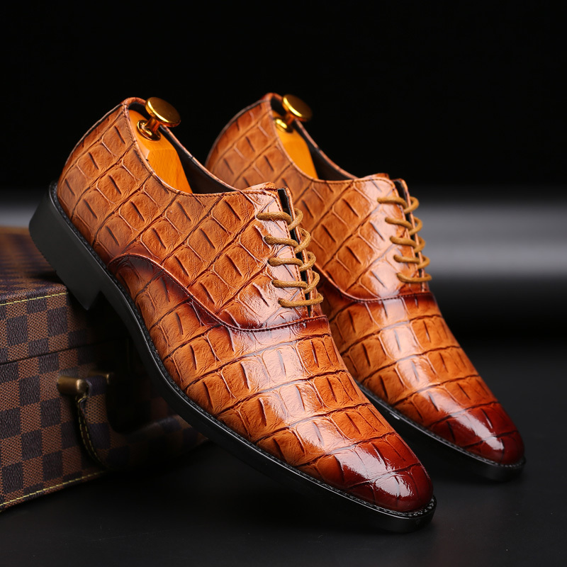 Crocodile Pattern Modern Formal Shoes, Dress Shoes, Formal Shoes, Business Shoes, Party Shoes