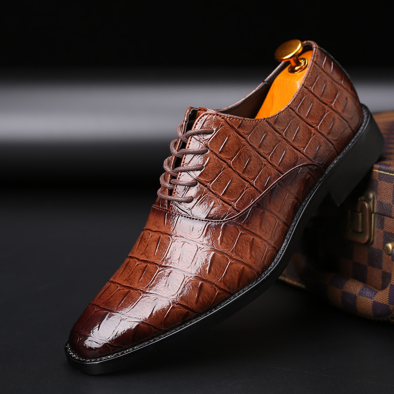 Crocodile Pattern Modern Formal Shoes, Dress Shoes, Formal Shoes, Business Shoes, Party Shoes