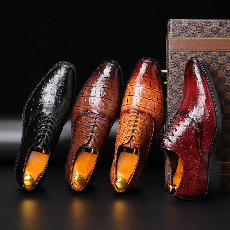 Crocodile Pattern Modern Formal Shoes, Dress Shoes, Formal Shoes, Business Shoes, Party Shoes