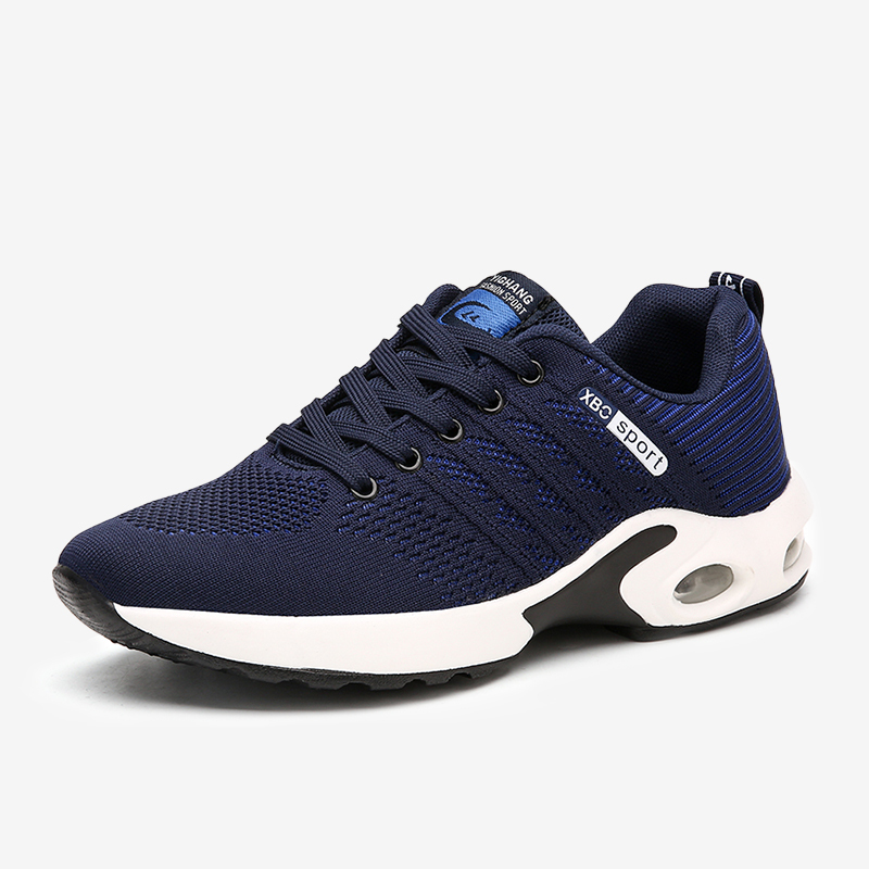 Men's, Four Seasons, Lace-up, Sports Shoes, Running Shoes, Soft, Flying Woven, Lightweight