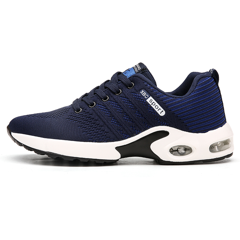 Men's, Four Seasons, Lace-up, Sports Shoes, Running Shoes, Soft, Flying Woven, Lightweight