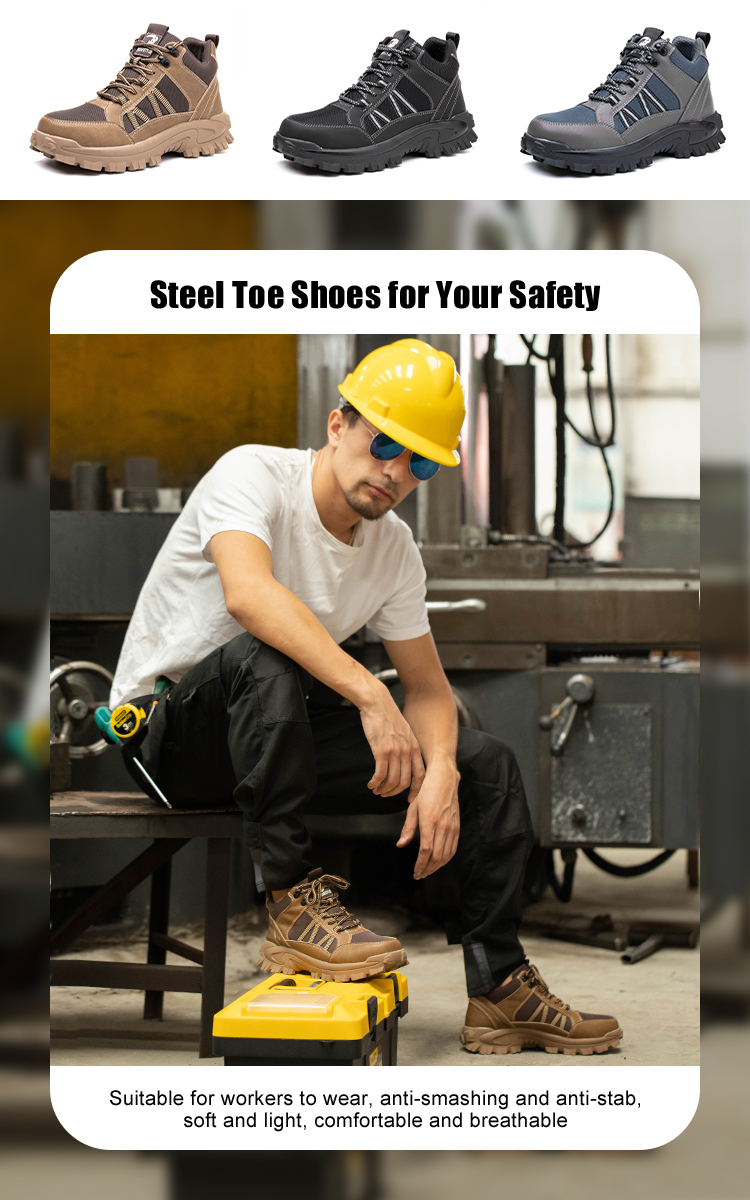 Men, Men's Shoes, Safety Shoes, Working Boots, Working Shoes,Safety Boots, Dustin , Waterproof , Steel Toe